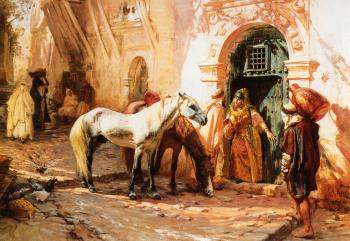 Frederick Arthur Bridgman : Scene in Morocco